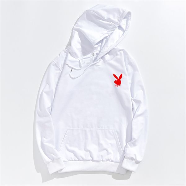 

american famous brand playboy men designer hoodies spring autumn long sleeve hooded sweatershirts casual cotton pullover, Black