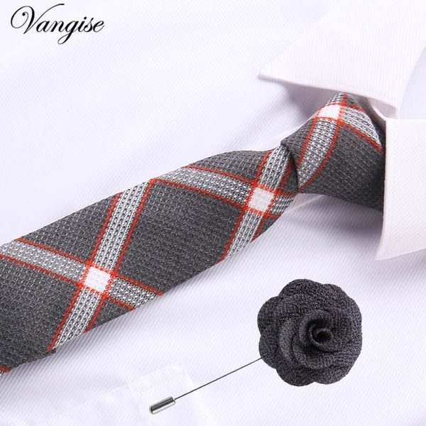 

jacquard stripe yellow plaid pink skinny ties set for men wedding tie slim men luxury tie brooches gemelli set kravat neckwear, Blue;purple