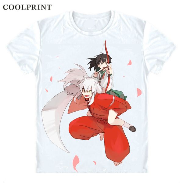

inuyasha takahashi rumiko anime t shirt inuyasha a feudal fairy tale kawaii tshirt t-shirt printed short printed shirts style426-1no01, White;black