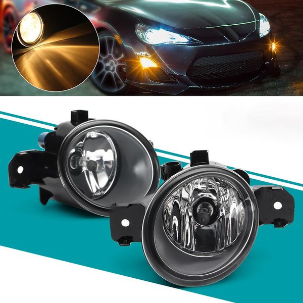 

1 pair fog lights 12v 55w h11 bulbs for altima maxima rogue sentra clear