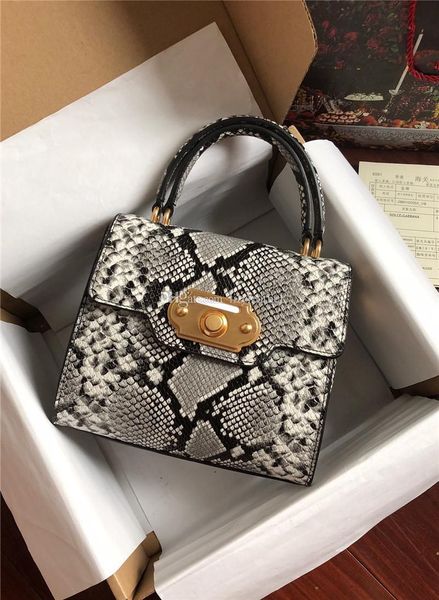 

2019 d new style hand palmprint crocodile leopard serpentine print pattern women leather handbag single shoulder tote messenger cowhide