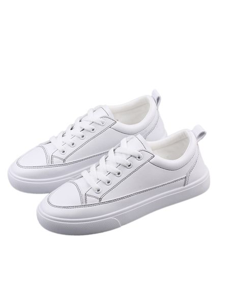 

spring and autumn new small white shoes female 2019 basic flat korean fashion versatile net red student casual shoes, Black