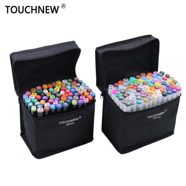 

touchnew 30/40/60/80 colors art markers alcohol based markers drawing pen set manga dual headed art sketch marker design pens