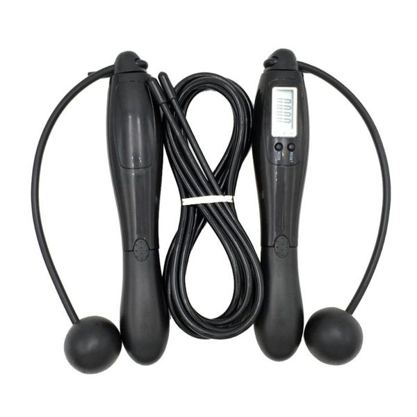 

jump ropes intelligent electronic counting jumping sport training skipping rope outdoor indoor (black, wi