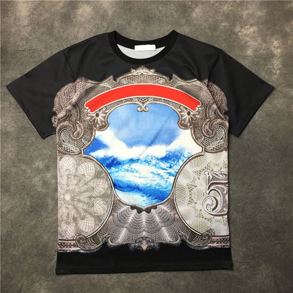 

19ss mens stylist t shirt casual sport short sleeves printing men women tees 2 colors, White;black
