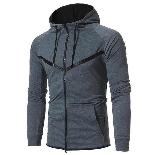 

2020 new men's zipper hoodies sweatshirts hoodie men sweatshirt solid color man hoody sweatshirts sportswear running gym fitness, White;black