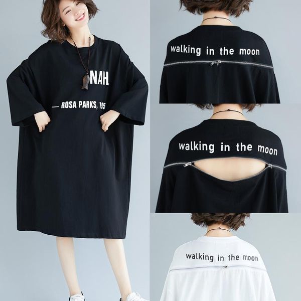 

will code suit-dress dress easy 200 pounds of fat mm long a dew back dress thin western style t pity skirt, Black;brown