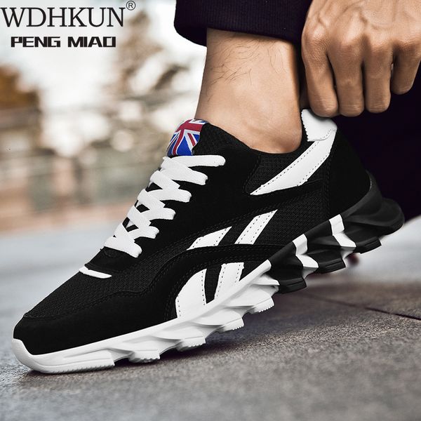 

men shoes new comfortable casual light shoelace male sneakers high fashion color matching footwear sapatos masculinos, Black