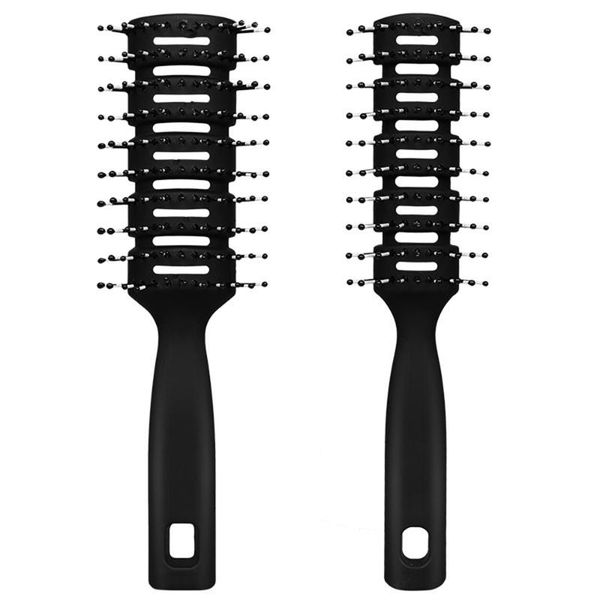 Black Fashion Men Hair Brush Plastic Antistatic Comb Barber