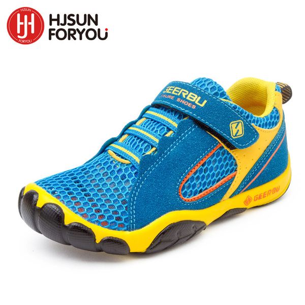 

2019 summer mesh children sneakers cowhide leather child casual shoes fashion sport shoes boys girls running shoes y190523, Black;red