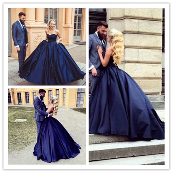 

бальное платье темно-синий сатин arabic свадебные платья милая узелок этаж длина свадебные платья модные свадебные платья, White