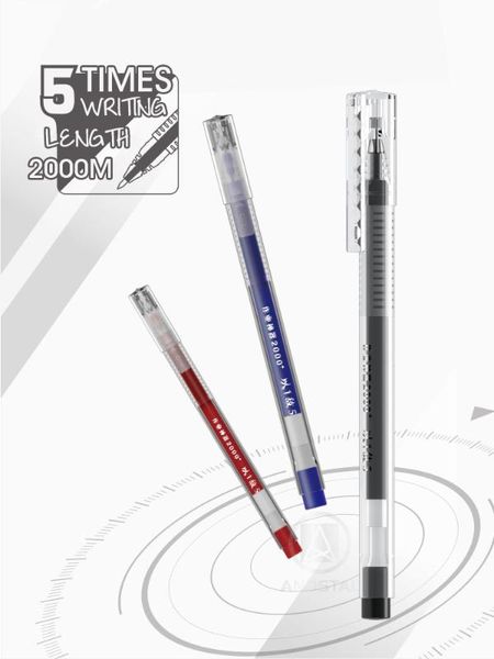 

m&g 0.5mm extra fine jumbo refill gel pen 12/24pcs black ink needle refill finance gelpen for school office supplies ink pens