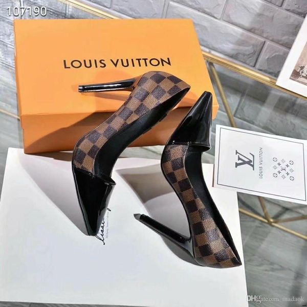 

19fw fashion open toe high heels ladies crocodiles pumps women shoes summer women pumps shoes casual leather yecq5, Black