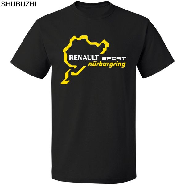 

renault sport nurburgring clio r3 touring car racinger 100% cotton t shirt homme summer short sleeves t-shirt, White;black