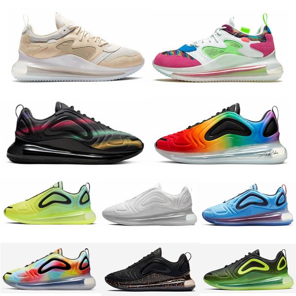 

2020 new 720 obj be ture university flash mens women running shoes triple black white volt multi-color metallic 720s sports outdoor shoe