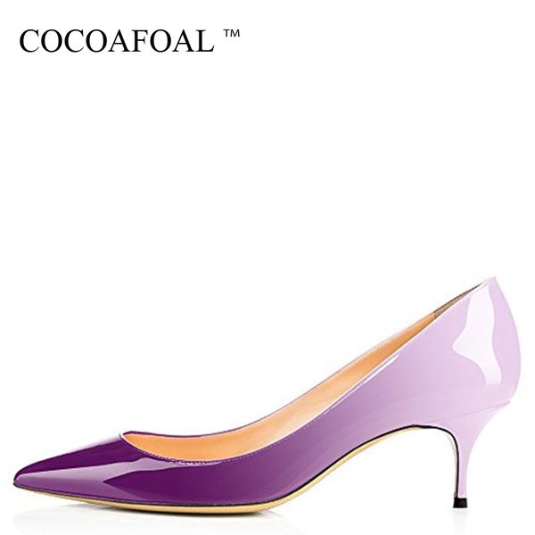 

cocoafoal woman heels leopard shoes big size 43 44 party purple shoes blue white green pink stiletto wedding bridal, Black