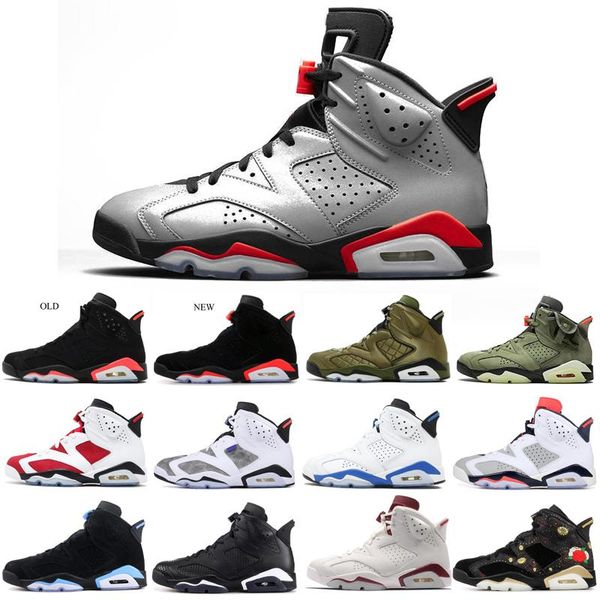 

air jordan retro 6 6s travis scotts basketball shoes mens unc black cat cny reflective bugs bunny sports blue designer trainers