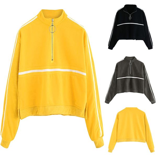 

sweatshirt women fashion casual womens long sleeve jumper pullover strapless hoodie blouse -bangtan hoodies female clothes, Black