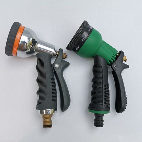 

adjustable high pressure water gun 8 modes car wash garden irrigation watering home cleaning spray gun flower watering sprayers