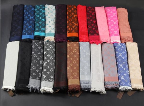 

10 Colors High Quality Women Colorful Printing Silk Scarf wraps Pashmina With tag lable and Official receipt 140*140cm