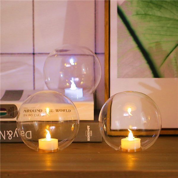 Glass Candle Lamp Bedroom Girl Gift Expression Celebration