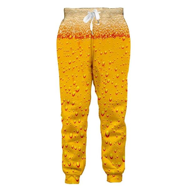

beer joggers pants men women 3d print trousers autumn winter trouser casual women men pants sweatpants, Black
