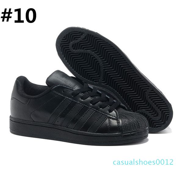 

men's and women's super star shoes fashion casual walking shoes women's flats 15 color size 36-44 new color c12, Black