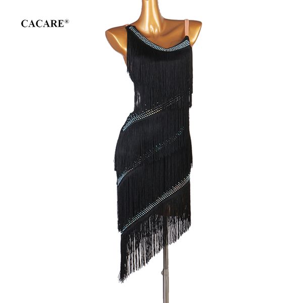 

vogue latin dance dress women girls latin salsa dance competition dresses tassel samba costums fringe d0630 backless 2 choices tassels hem