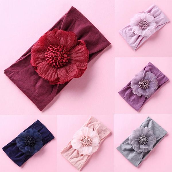 

nylon bowknot baby girls headband 1pcs / lot infant turban headwraps newborns pgraphy props hairband baby kid cheese, Slivery;white