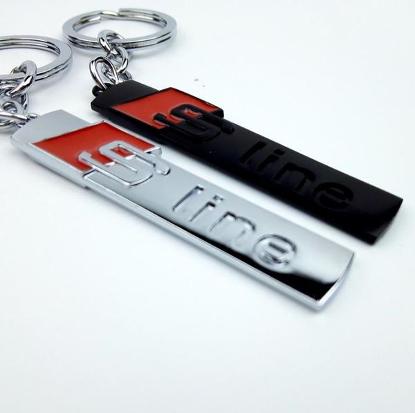 

Car keyring auto keychain key ring key chain for audi line line 3 4 6 port a3 a4 a5 a6 q3 q5 q7 car tyling acce orie
