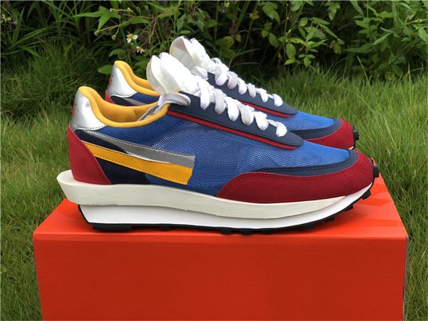 

new authentic sacai x ldv waffle daybreak anthracite gunsmoke ldwaffle pine green blue yellow red wolf grey white black mens running shoes