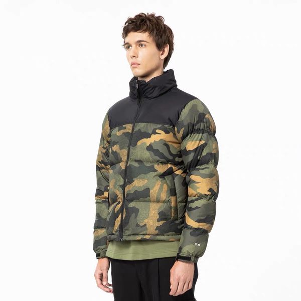 

mens designer camouflage army green men women warm down jacket, waterproof and windproof tn fc7 90% white duck down size m~2xl, Black