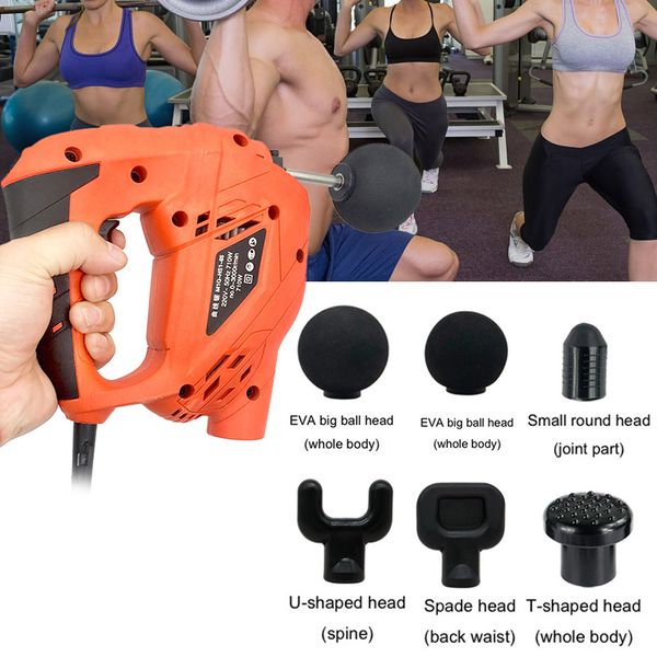 

electric muscle massage gun high frequency vibrating muscle relief pain training exercising body slimming deep tissue massager