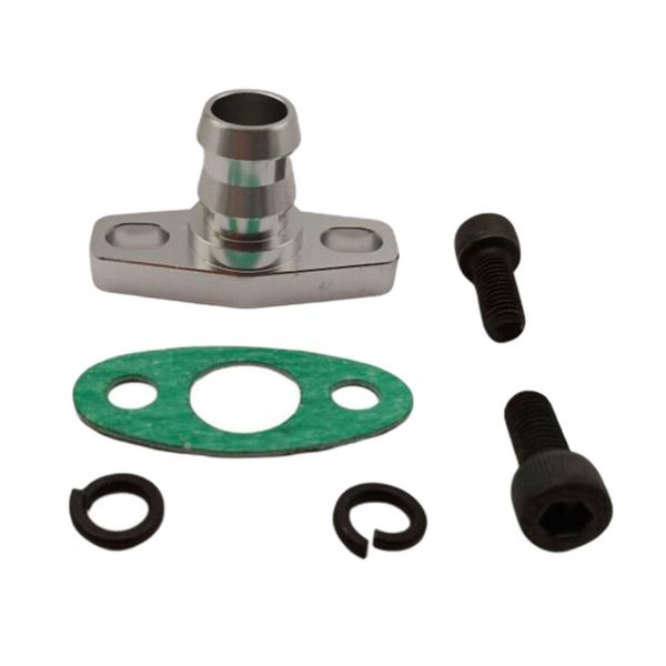 

new barb aluminum turbo oil drain flange ball for gt gt25r gt28r gt30r gt35r