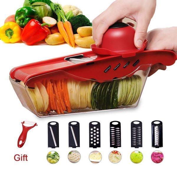 

manual potato slicer vegetable fruit cutter stainless steel mandoline onion peeler carrot grater dicer gift kitchen tool