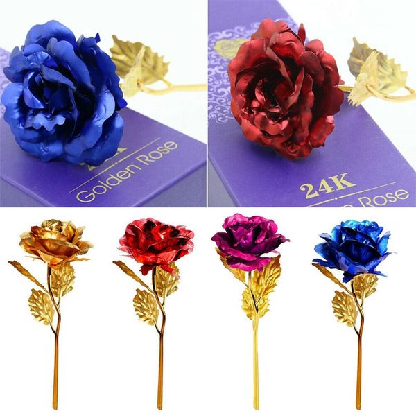 

капли · внутрибрюшинно дня gift3 дня 24k фольга покрытие золото роза цветы свадьба декор валентин подарки single из искусственной цветок роз