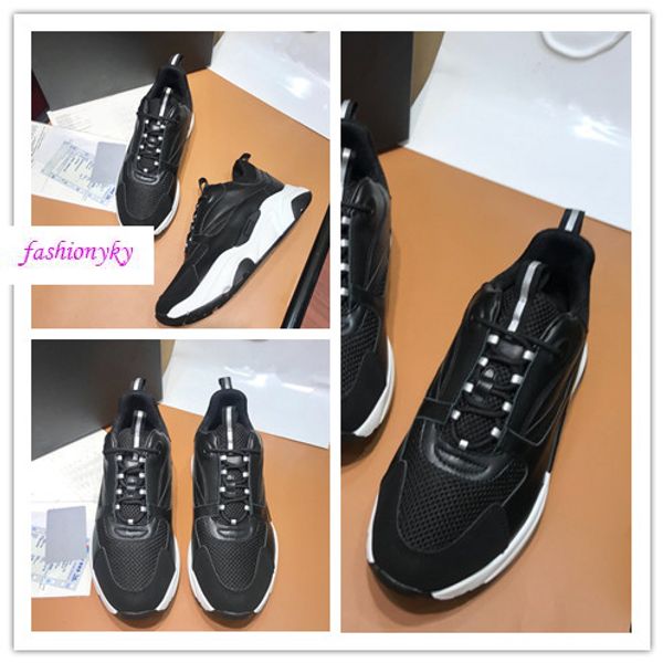 

new level version b22 sneaker women nen color matching leather stitching mesh lace-up sneakers casual shoes n76, Black