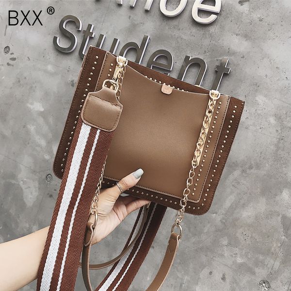 

bxx] vintage rivet цепи кожа pu crossbody сумки для женщин 2020 весна плеча сумку женщина сумки кошельки hk562