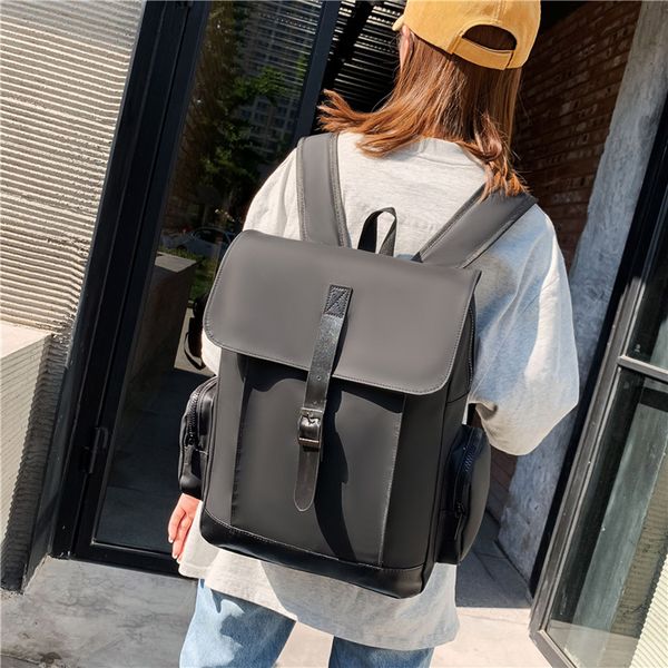 

мода mochilas escolares для подростков мода нейтральный сплошной цвет сумка рюкзак студент школьная сумка # 4gh