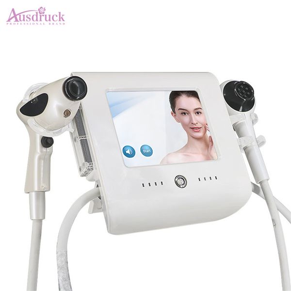 

uk dhl shipping 2 in 1 body shaping skin tightening vacuum cooling focused rf thermolift for face lifting beauty device home use