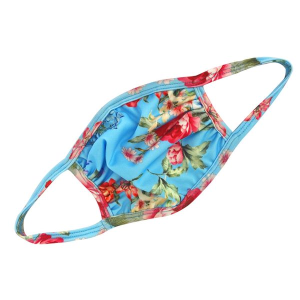 

double layer face mask foral butterfly print dustproof anti-uv designer printed masks women men mouth-muffle fashion washable face mask 28 #, Black