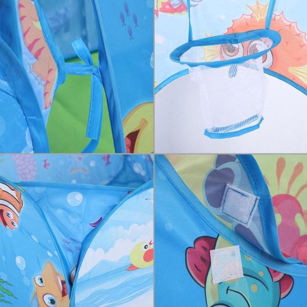 

3 in 1 set foldable large pool kids crawling tunnel + play tents + baby ocean ball pool children game toys kids play house set