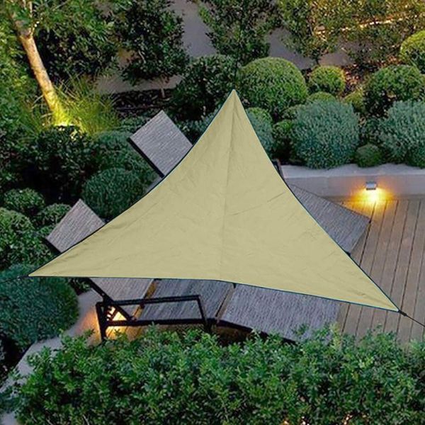 

tents and shelters 3m outdoor waterproof triangle canopy awning hiking camping patio picnic tent shade sunscreen garden sun shelter dropship