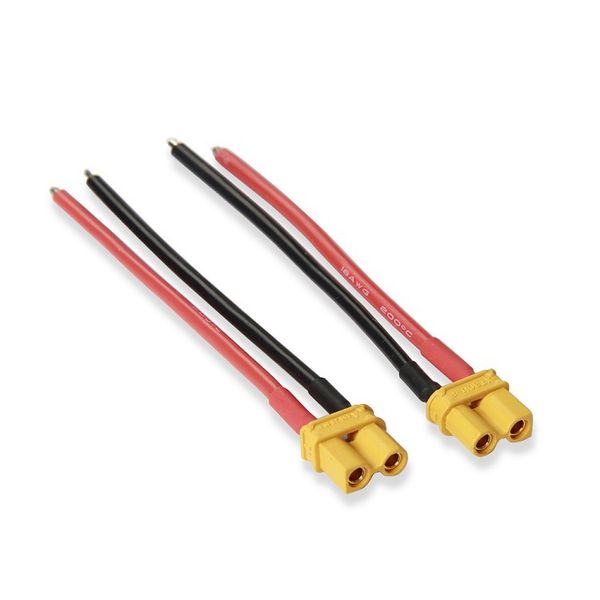 

amass xt30u male connector and female contact with line 18awg silica gel line fpv through machine unmanned aerial vehicle model