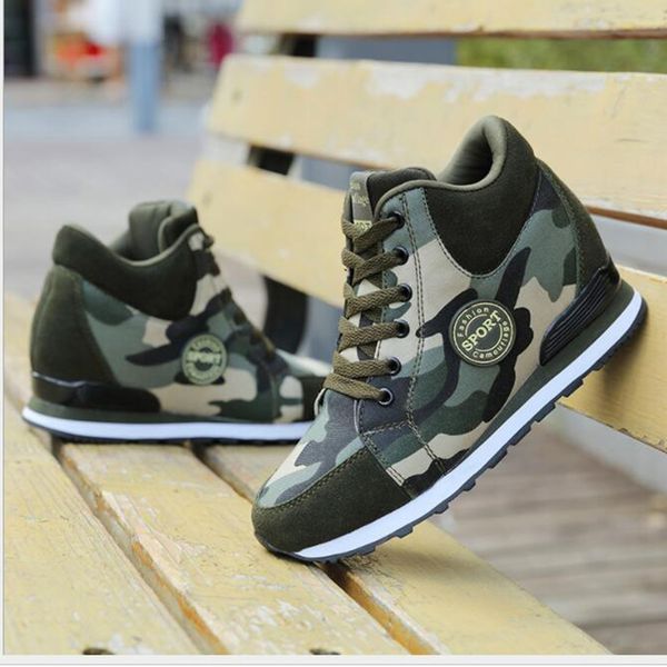 

fashion lace-up camouflage bootie 2019 women warm ankle boots women height increasing footwear sneakers booten xwx7133, Black