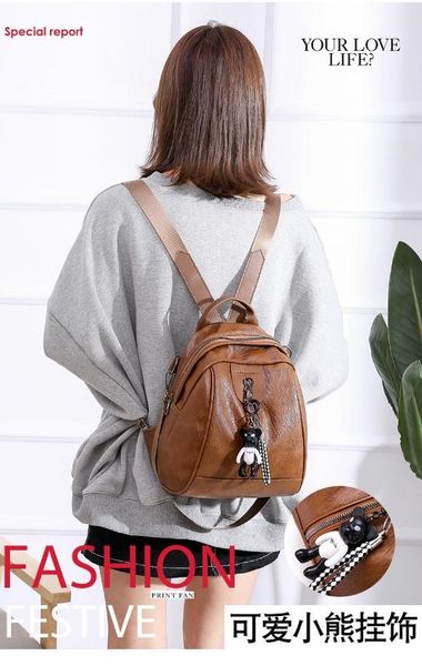 

2020 new women's backpack casual korean fashion ladies backpack