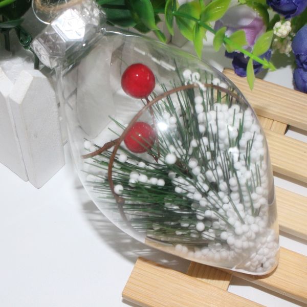 

christmas decoration ornaments xmastree hanging pendant home party supplies transparent christmas ball ornament
