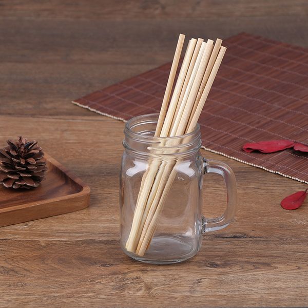 

5pcs/set 20cm bamboo straw reusable straw organic bamboo drinking straws natural wood straws for party birthday wedding bar tool