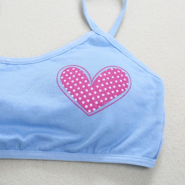 

young girls loving heart training bra puberty kids cotton underwear clothes, Camo