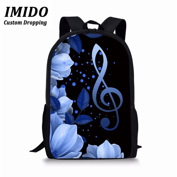 

imido music piano backpack for women casual daypack teenager girls boys school bags ladies travel backpack satchel book bag 2019